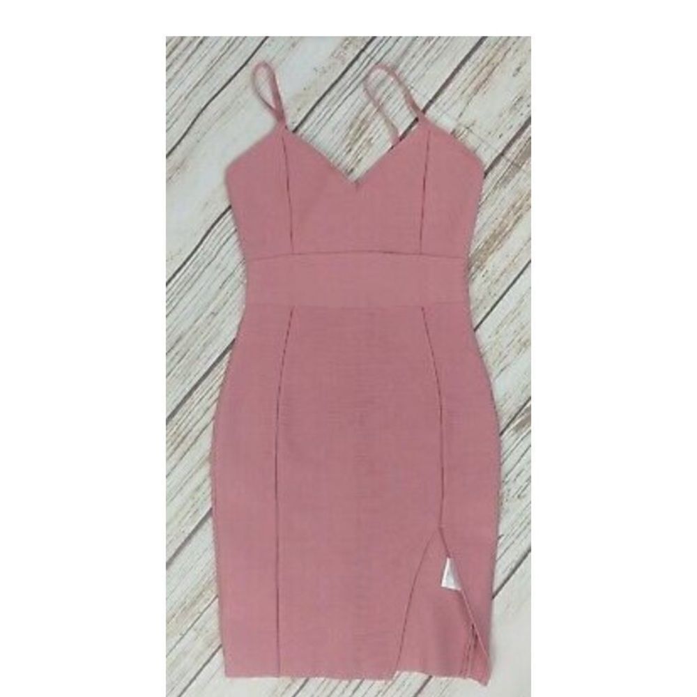 Dress  Sweet Thigh Slit Spaghetti Strap Open Back